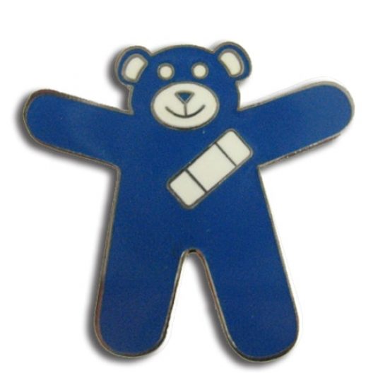 Blue Teddy Bear Pin - Child Sexual Abuse Awareness Pin