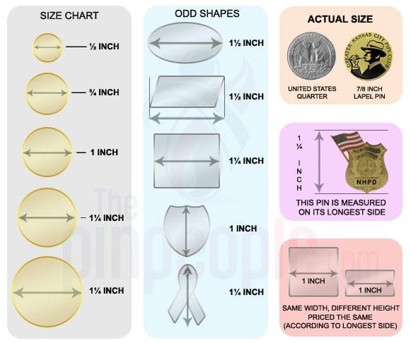 Lapel Pin Designing Factors Size Matters The Pin People